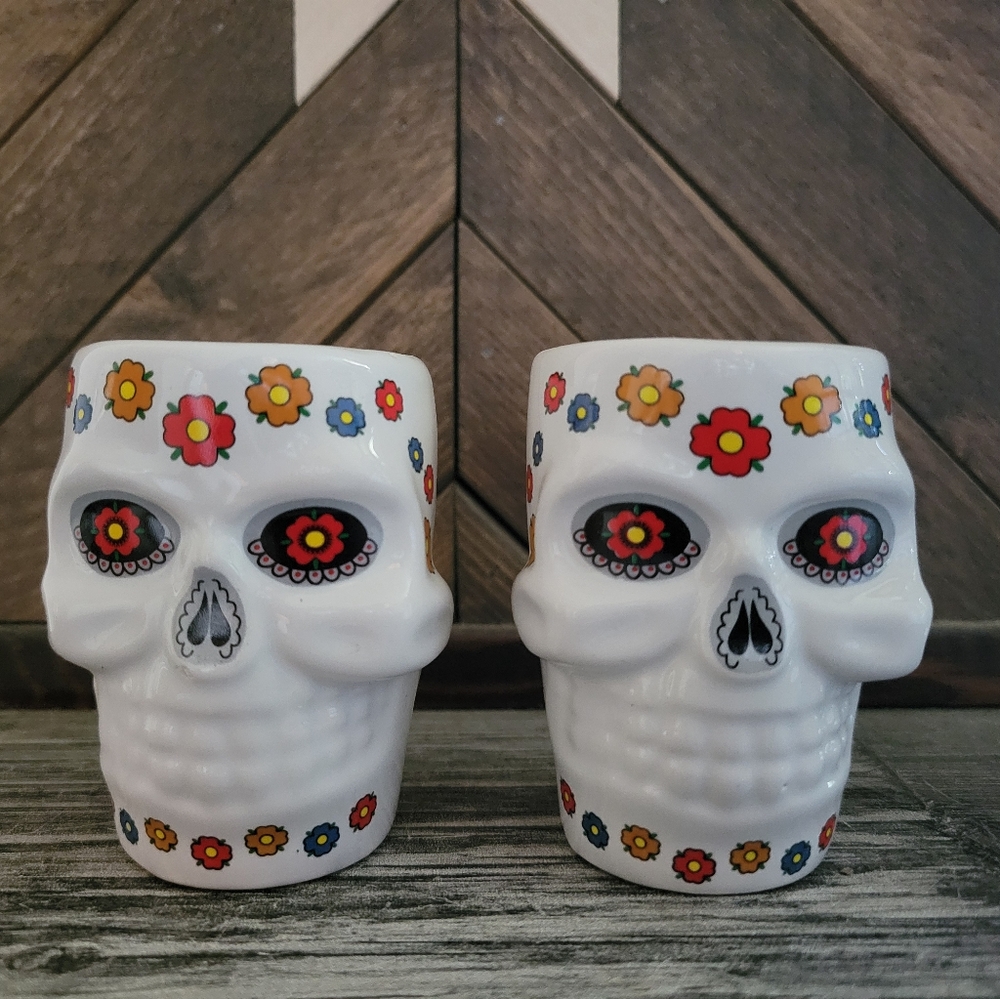Colorful Skull Shot Glasses
